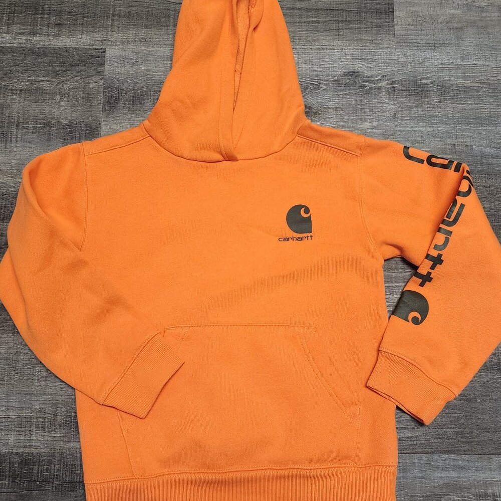 Boys Carhartt hooded sweatshirt size small 8-10
